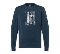 super.natural - Fishing Adventure Crew - Pullover, Gr. M, blau (Blueberry/FeatherGrey)