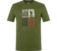 Super.Natural M GO Hiking Tee chive/various (13H) L