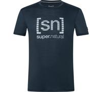 Super.Natural M Grid Logo Tee blueberry/vapor grey (X05) XXL