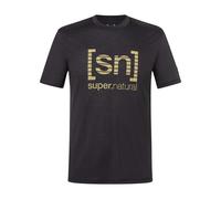 Super.Natural M Grid Logo Tee jet black/dried tobacco (79H) M