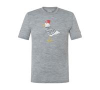 Super.Natural M Johnny Tee cashmere grey melange/various (35G) S