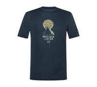 super.natural - No Map Tee - Merinoshirt, Gr. L, blau (Blueberry/Various)