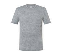 super.natural - Pocket Tee - Merinoshirt, Gr. S, grau (CashmereGreyMelange)