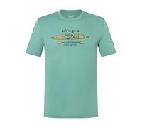 super.natural - River Pleasure Tee - Merinoshirt, Gr. S, türkis (LagoonGreen/Various)