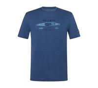 Super.Natural M River Pleasure Tee ocean blue/various (13G) L