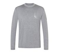 Super.Natural M Sailing Boat BIO J LS cashmere grey melange/white stone (77F) L