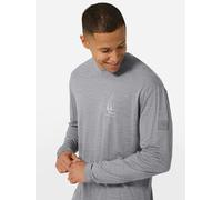 super.natural M SAILING BOAT BIO J LS für Herren, nachhaltig, Merino Cashmere Grey Melange/White Stone L