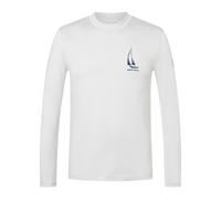 Super.Natural M Sailing Boat BIO J LS white stone melange/ocean blue (95H) S