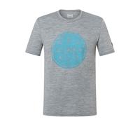 Super.Natural M Salt & Rock Tee cashmere grey melange/blue heaven (89H) L
