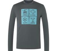 Super.Natural M Swiss Lodge LS dark shadow melange/cameo blue/cashmere grey melange (14G) L