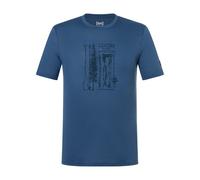 super.natural - Tropicar Tee - Merinoshirt, Gr. XXL, blau (OceanBlue/Various)