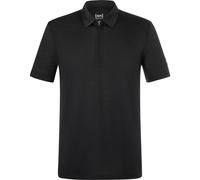 super.natural - Zip Polo - Merinoshirt, Gr. XXL, schwarz (JetBlack)