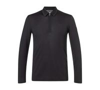 Super.Natural M Zip Polo LS jet black (872) S