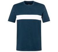 super.natural - Montana Brush Tee - Merinoshirt, Gr. M, blau (Blueberry/FreshWhite)