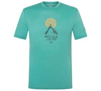 super.natural - No Map Tee - Merinoshirt, Gr. M, türkis (LagoonGreen/Various)