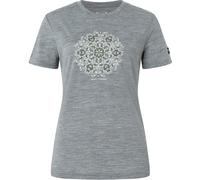Super.Natural Ornament Damen T-Shirts grau Größe XS Yoga | Lifestyle Hautfreundlich Merinowolle