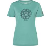 Super.Natural Ornament Damen T-Shirts tuerkis Größe S Yoga | Lifestyle Hautfreundlich Merinowolle