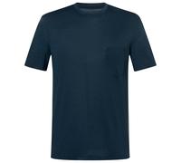 super.natural - Pocket Tee - Merinoshirt, Gr. L, blau (Blueberry)