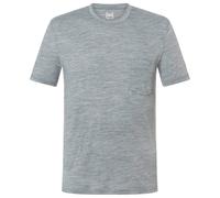super.natural - Pocket Tee - Merinoshirt, Gr. XXL, grau (CashmereGreyMelange)