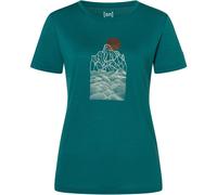 Super.Natural Preikestolen Cliffs Damen T-Shirts tuerkis Größe S Trekking Hautfreundlich Merinowolle