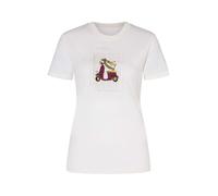 super.natural - Women's Racing Dachshund Bio Jersey Tee - Merinoshirt, Gr. M, weiß/ various (FreshWhite/Various)