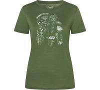 Super.Natural Rock Flowers Damen T-Shirts oliv Größe S Trekking Hautfreundlich Merinowolle