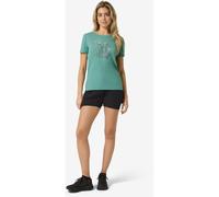 Super.Natural Rock Flowers Damen T-Shirts tuerkis Größe M Trekking Hautfreundlich Merinowolle