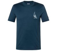 super.natural - Sailing Boat Bio Jersey Tee - Merinoshirt, Gr. M, blau (Blueberry/WhiteStone)