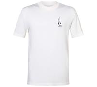 super.natural - Sailing Boat Bio Jersey Tee - Merinoshirt, Gr. S, weiß (FreshWhite/Blueberry)