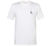super.natural - Sailing Boat Bio Jersey Tee - Merinoshirt, Gr. XL, weiß (FreshWhite/Blueberry)