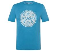 super.natural - Salt & Rock Tee - Merinoshirt, Gr. XL 54 - XL, blau (BlueHeaven/WhiteStone)