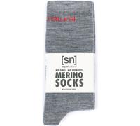 Super.Natural SN ALL DAY Socks 2-PACK cashmere grey melange/high risk red (91F) 39-42