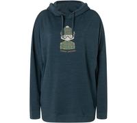 Super.Natural Snow Cat Damen Hoodies blau Größe S Trekking Hautfreundlich Merinowolle