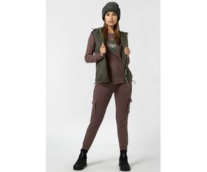 super.natural Softshellweste "Comfort" in Khaki - Größe XS | Damenjacken