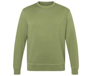 super.natural - Solution Bio Crew - Merinopullover, Gr. M 48/50 - M, oliv (Sage)