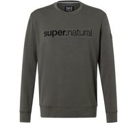 Super.Natural Solution Crew Herren Pullover oliv Größe XL Trekking Hautfreundlich Merinowolle
