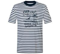 super.natural - Stripe Cote D'Azur Bio Jersey Tee - Merinoshirt, Gr. M, grau (FreshWhite/NavyStripe/Salute)