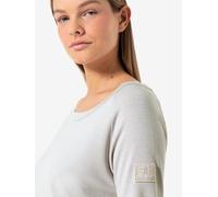super.natural - Women's Everyday Bio Crew - Merinopullover, Gr. L, grau/weiß (WhiteStone)