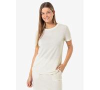 super.natural T-Shirt CASUAL RIB BIO J TEE für Damen, nachhaltig, Merino Fresh White S