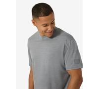 super.natural T-Shirt CASUAL RIB BIO J TEE für Herren, nachhaltig, Merino Cashmere Grey Melange L