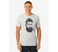 super.natural T-Shirt SN SAILOR BIO J TEE für Herren, nachhaltig, Merino White Stone Melange/Turbulence Blue XL