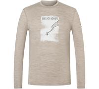 Super.Natural The Sn Story Herren Longsleeves weiss Größe M Hautfreundlich Merinowolle