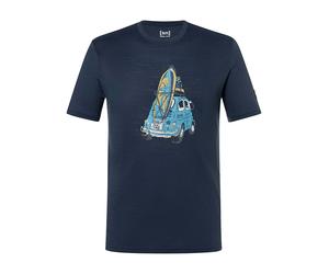 super.natural Trainingsshirt "Carsurf" in Dunkelblau - Größe L | Herren Sportshirts