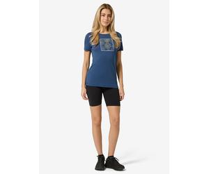 super.natural Trainingsshirt "Sea Urchin" in Blau - Größe S | Damen Outdoor Tops Shirts