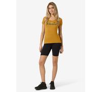 super.natural Trainingsshirt "Surfing Flowers" in Gelb - Größe XL | Damen Outdoor Tops Shirts