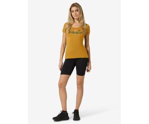 super.natural Trainingsshirt "Surfing Flowers" in Gelb - Größe XS | Damen Outdoor Tops Shirts