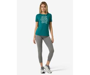 super.natural Trainingsshirt "Under The Sea" in Türkis - Größe M | Damen Outdoor Tops Shirts