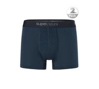 super.natural Trunks Herren Schurwollmix blau, 8 (XXL)
