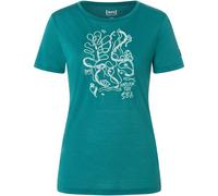 Super.Natural Damen Under The Sea T-Shirt (Größe S, tuerkis)