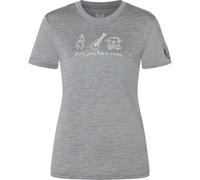 Super.Natural W VAN Life BIO J Tee cashmere grey melange/white stone (77F) XS